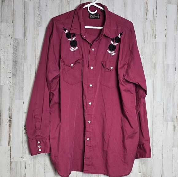 Chemise de ville boutonnée à carreaux vintage à manches